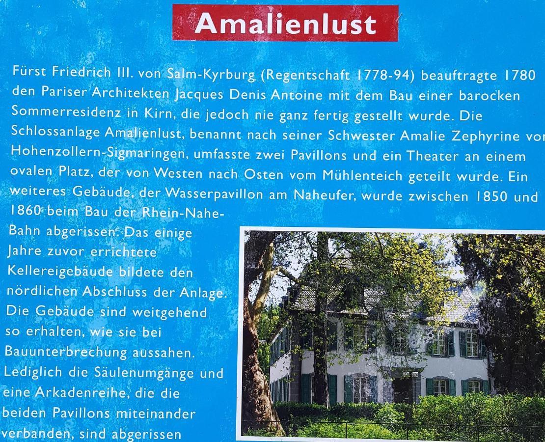 Ehem. Sommerresidenz von Fürst Friedrich III. App.1 und App.2 Kirn Exterior foto
